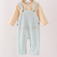 Khaki Geo Diamond 2pc romper set