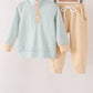 Khaki Geo Diamond pants set