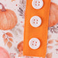 Orange Pumpkin Print Top