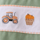 Green farm embroidery pants set