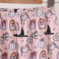 Pink Spooky print bamboo pajama set