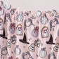 Pink Spooky print ruffle tiered mom dress