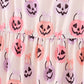 Jack-O-Lantern print tiered mom dress