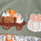 Green pumpkin french knot bubble