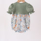 Green pumpkin french knot bubble