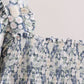 Vintage Floral Smocked Mom Dress