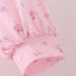 Pink Floral Bow Smocked mom dress