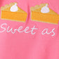 Pink sweet as pie embroidery ruffle bloomer set