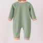 Sage Reindeer Applique Romper