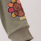 Green turkey sequin mom&me top