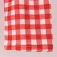 Goose embroidery ruffle gingham pants set