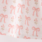 Pink bow embroidery ruffle dress
