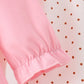 Pink turkey applique ruffle pants set