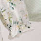 Sage floral smocked ruffle bloomer set
