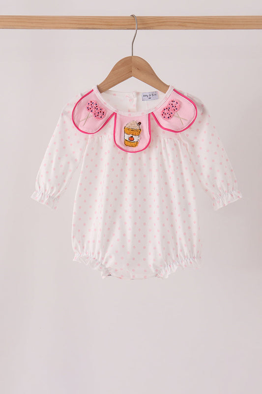 Pink french knot dot bubble
