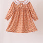Fall floral print dress