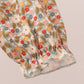 Brown Floral Cow Embroidery Dress