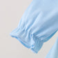 Colorblock character applique ruffle bubble