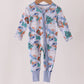Blue Cowboy Bamboo Romper