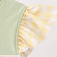 Green Princess Frog Embroidery Ruffle Dress