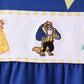 Royal Blue Character Embroidery Ruffle Romper