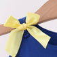 Royal Blue Character Embroidery Ruffle Romper