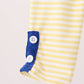 Royal Blue Character Embroidery Ruffle Pants