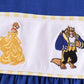 Royal Blue Character Embroidery Ruffle Dress