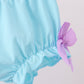 Purple Stripe Frozen Embroidery Bloomer Set
