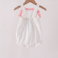 Pink Castle Applique Ruffle Bubble