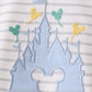 Blue Castle Applique Stripe Pants Set