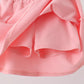 Pink Castle Applique Ruffle Skorts Set