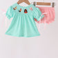 Green Character Smocked Bloomer Set