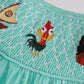 Green Character Smocked Dress