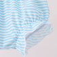 Pink Princess Embroidery Stripe Ruffle Bloomer Set