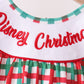 Red Character Embroidery Gingham Bloomer Set