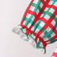 Red Character Embroidery Gingham Bloomer Set