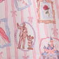 Pink Character Bow Embroidery Dress