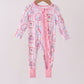 Pink Character Ruffle Bamboo Romper