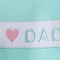 Mint I love Dad plaid shorts set