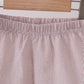Ivory shell embroidery ruffle shorts set