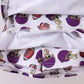 Purple active football print skort set
