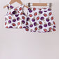 Purple active football print skort set