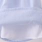 Blue stripe bow fireworks embroidery ruffle dress