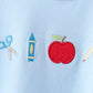 Blue Apple Applique Set