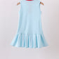 Bow Collar Apple Embroidery Dress