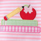 Pink Apple Pencil Embroidery Bubble