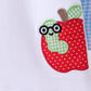 Blue Apple Applique Skorts Set