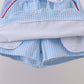 Blue Apple Applique Skorts Set