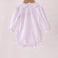 Pink dot turkey embroidery ruffle bubble
